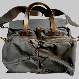 Navy Blue Filson 24 Hour Tin Cloth Briefcase